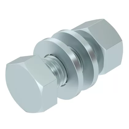 OBO 3163091 SKS 12X30 F Hatlapfejű Csavar anyával és alátéttel M12x30 tűzihorganyzott acél