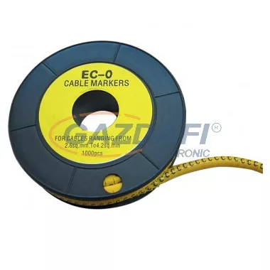 ELMARK belehúzható kábeljelöl, EC-2-a, 3.6-5.2mm2 /a/ (500db/tekercs)