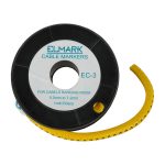   ELMARK belehúzható kábeljelöl, EC-3-B, 5-7.2mm2 /B/ (250db/tekercs)