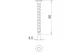 OBO 3198268 4759T 4.5x50 Sprint Csavar süllyesztettfejű, T Drive 4,5x50mm acél galvanikusan horganyzott, sárgára passziválva