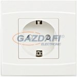   GAO 3275H "Wave" süllyesztett, 2P+F csatlakozó aljzat gyermekvédelemmel