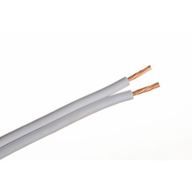 Cablu H03VH-H 2x0.75mm2 sârmă de cupru litat fara manta 300 / 300V alb