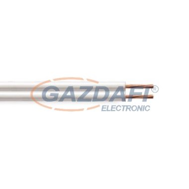 Cablu H03VH-H 2x0.75mm2 sârmă de cupru litat fara manta 300 / 300V gri