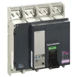   SCHNEIDER 33481 NS 1250 H 4P fix kézi vezérlésű készülék mellső csatlakozás Micrologic 2.0