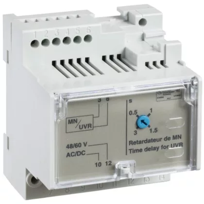 SCHNEIDER 33682 Delay unit MN adjustable 200/250 V AC / DC