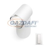   PHILIPS Adore Hue 34359/31/P7 intelligens vezérelhető LED fürdőszobai egyes lámpatest, 5.5W 250Lm 2200-6500K, fehér IP44 GU10