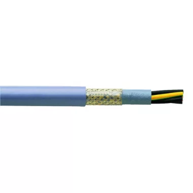 H05VVC4V5-K 2x1,5mm2 Árnyékolt vezérlõkábel, olajálló, PVC 300/500V szürke