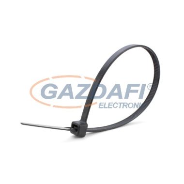 COMMEL 365-102 kábelkötegelő, 2.5x100mm, fekete, 100 db