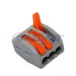   COMMEL 365-452 csatos vezetékösszekötő, 3 vezetékes, 0.08-2.5(4)mm2, 32A, 10db