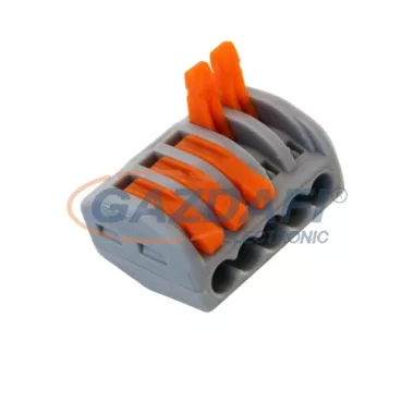 COMMEL 365-453 csatos vezetékösszekötő, 5 vezetékes, 0.08-2.5(4)mm2, 32A, 10db