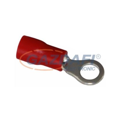   COMMEL 365-881 szigetelt ónozott réz saru készlet 0,5-1,5mm2 piros, átmérő: 4,3mm