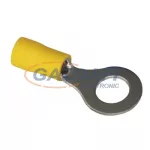   COMMEL 365-885 szigetelt ónozott réz saru készlet 4,0-6,0mm2 sárga, átmérő: 8,3mm