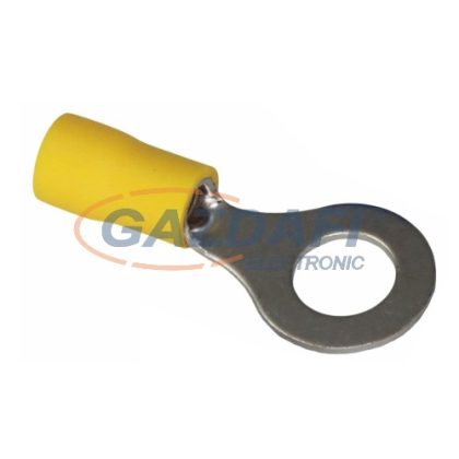   COMMEL 365-885 szigetelt ónozott réz saru készlet 4,0-6,0mm2 sárga, átmérő: 8,3mm