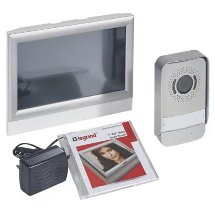   LEGRAND 369330 2-wire color video intercom set, 1 or 2 apartments, with 10" touch screen indoor unit