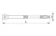 TRACON 370PR Normál kábelkötegelő, natúr 370×3.6mm, D=5-108mm, PA6.6