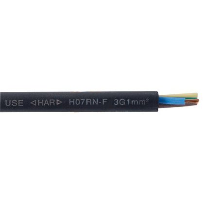  Cablu de cauciuc 4x2,5mm2 1kV litat negru H07RN-F
