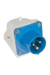 ELMARK falra szerelhet ipari dugvilla, 16A, 1P+N+E, 230V, IP44