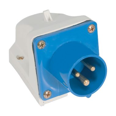 ELMARK falra szerelhet ipari dugvilla, 32A, 1P+N+E, 230V, IP44