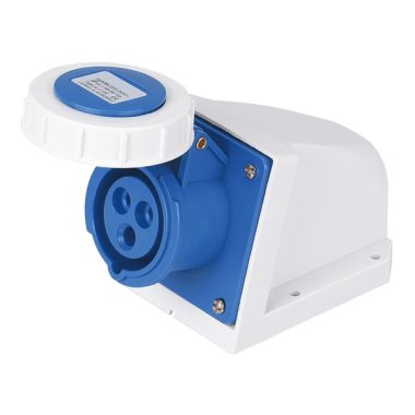 ELMARK falra szerelhet ipari dugalj, 32A, 1P+N+E, 230V, IP67