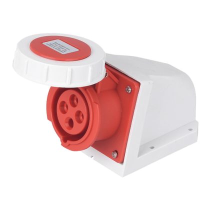 ELMARK wall-mounted industrial socket, 16A, 3P+E, 400V, IP67