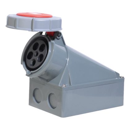 ELMARK falra szerelhet ipari dugalj, 63A, 3P+N+E, 400V, IP67