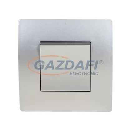 ELMARK "Basic" egypólusú kapcsoló, ezüst