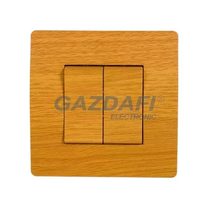 ELMARK "Basic" dupla váltókapcsoló, körtefa