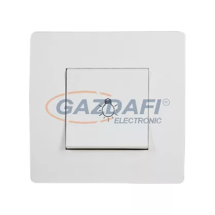   ELMARK "Basic" nyomókapcsoló lámpajellel, fehér