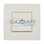 ELMARK "Basic" nyomókapcsoló lámpajellel, krém