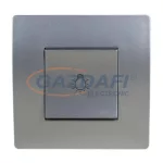   ELMARK "Basic" nyomókapcsoló lámpajellel, ezüst