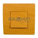   ELMARK "Basic" nyomókapcsoló lámpajellel, körtefa