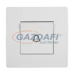 ELMARK "Basic" nyomókapcsoló csengjellel, fehér