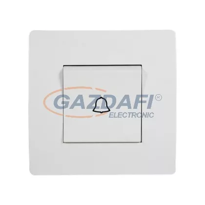 ELMARK "Basic" nyomókapcsoló csengjellel, fehér