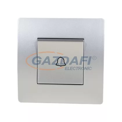 ELMARK "Basic" nyomókapcsoló csengjellel, ezüst