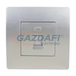   ELMARK "Basic" Telefon csatlakozó aljzat RJ11, ezüst