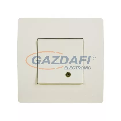   ELMARK "Basic" jelzfényes egypólusú kapcsoló, krém