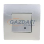   ELMARK "Basic" jelzfényes egypólusú kapcsoló, ezüst