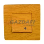   ELMARK "Basic" jelzfényes egypólusú kapcsoló, körtefa