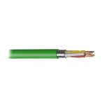    J-H (ST) H 2x2x0,8mm2 cablu de telecomunicații ecranat ignifug, fără halogen, pentru sistemul de tehnologii de construcții  EIB de culoare verde 300V