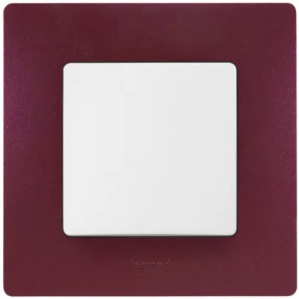 LEGRAND 397081 Niloé single frame, eggplant purple