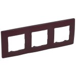 LEGRAND 397083 Niloé hármas keret, padlizsán lila