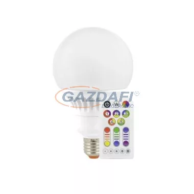 MÜLLER LICHT 400051 Globe LED fényforrás. E27 13W RGB, távirányítóval