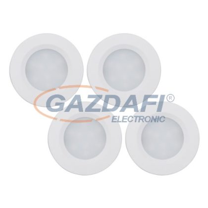   MÜLLER LICHT 400077 LED bútorvilágító szett, 8.5W, 450Lm, 3000K, Ø 70x14mm, 4db