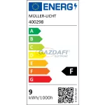   MÜLLER LICHT 400298 Switch A60 LED fényforrás, E27, 9W, 806Lm, 240V, 2700K, 827, dimmelhető, opál búra