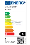 MÜLLER LICHT 400352 LED fényforrás, GU10 5W RGB