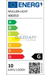 MÜLLER LICHT 400353 LED globe fényforrás, E27 10W RGB, 120X156mm