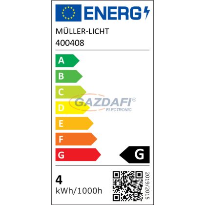   MÜLLER LICHT 400408 ST64 LED fényforrás, E27, 4W, 250Lm, 240V, 2000K, 64x140mm
