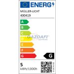  MÜLLER LICHT 400419 retro LED globe fényforrás, filament, E27, 4.5W, 350Lm, 2000K, 125x170mm