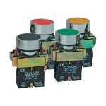 ELMARK nyomógomb, 6A, 1Z, zöld