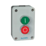   ELMARK tokozott nyomógomb, 1NC-1NO, 6A, 230V, IP44, 2 gombos kivitel